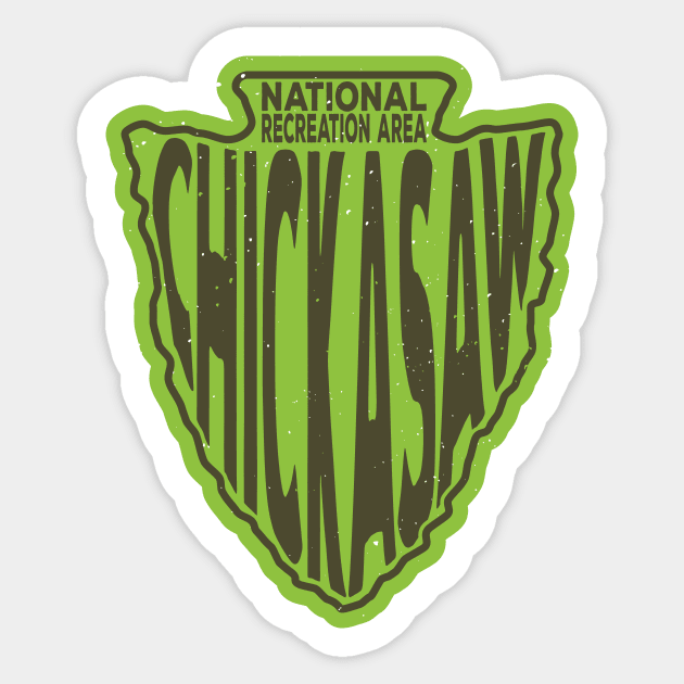 Chickasaw National Recreation Area name arrowhead Sticker by nylebuss